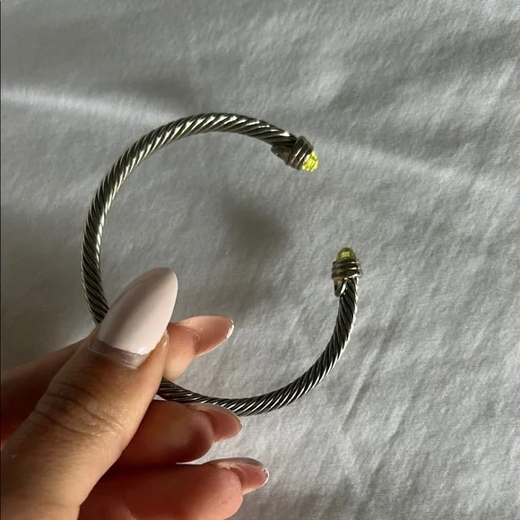 David Yurman cable flex bracelet in peridot - Picture 9 of 13
